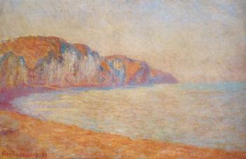 Claude Oscar Monet : Cliff at Pourville in the Morning